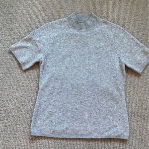 Abercrombie & Fitch Merino Wool Blend Mock Neck Sweater Top